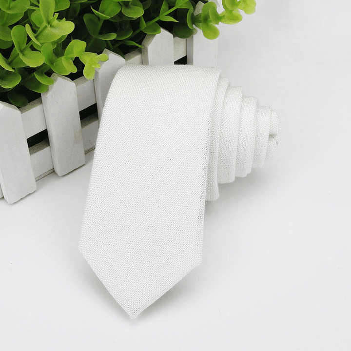 Men'S Neckties Wholesale Super Narrow Spot Imitation Wool 6Cm