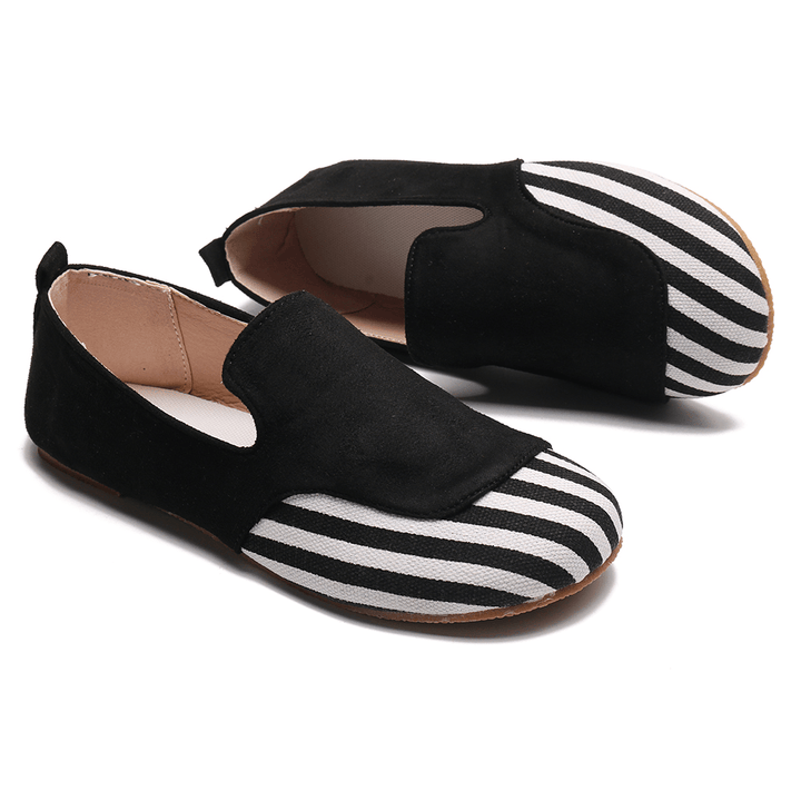 Women Casual Suede Stitching Slip on Flats