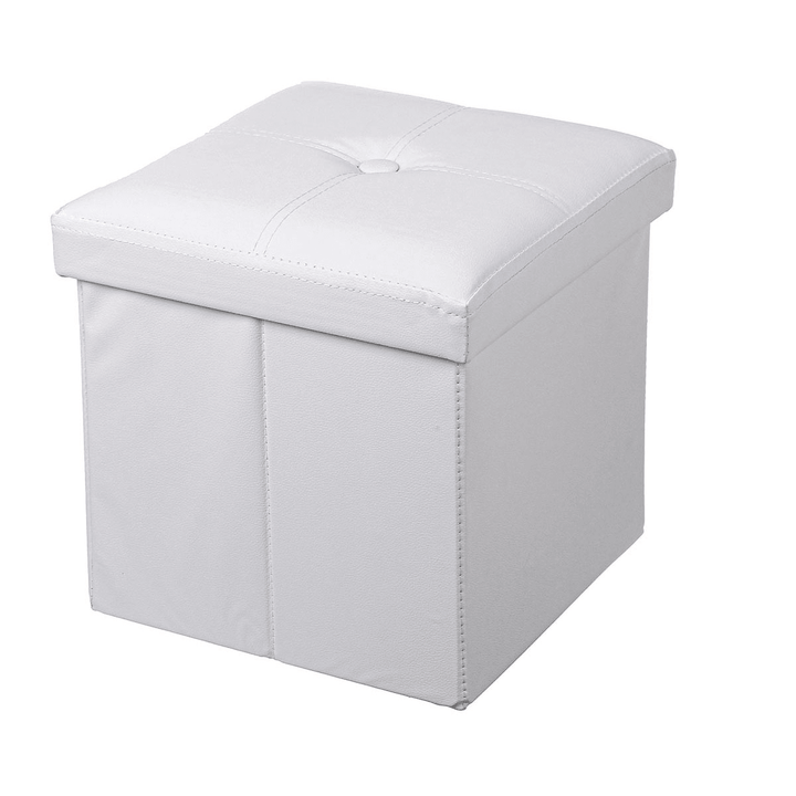 Multifunctional Storage Stool PU Leather Sofa Ottoman Bench Footrest Box Seat Footstool Square Chair Home Office Furniture - MRSLM