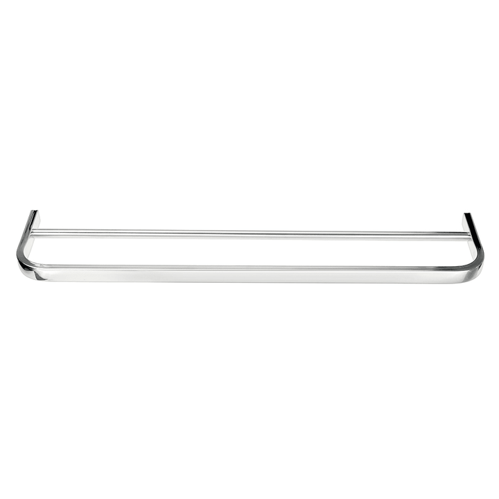 Stainless Steel Perforated Towel Rack Double Rod Shelf Strong Bearing