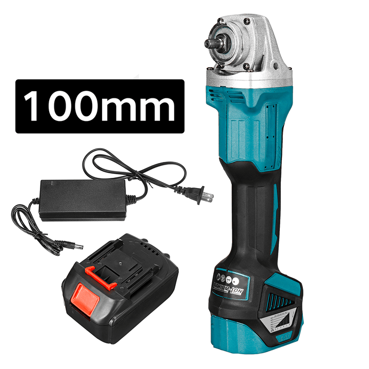 100Mm Brushless Angle Grinder 6 Gear Adjustable Electric Polishing Machine W/ 1 or 2 Battery - MRSLM