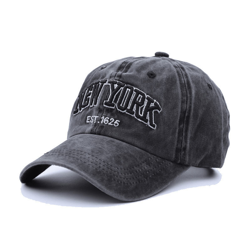 Washed Cloth Baseball Cap Embroidery Letter Retro Hat