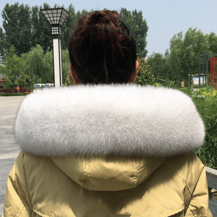 Collar Real Fur Men and Women Autumn and Winter Scarf Neck