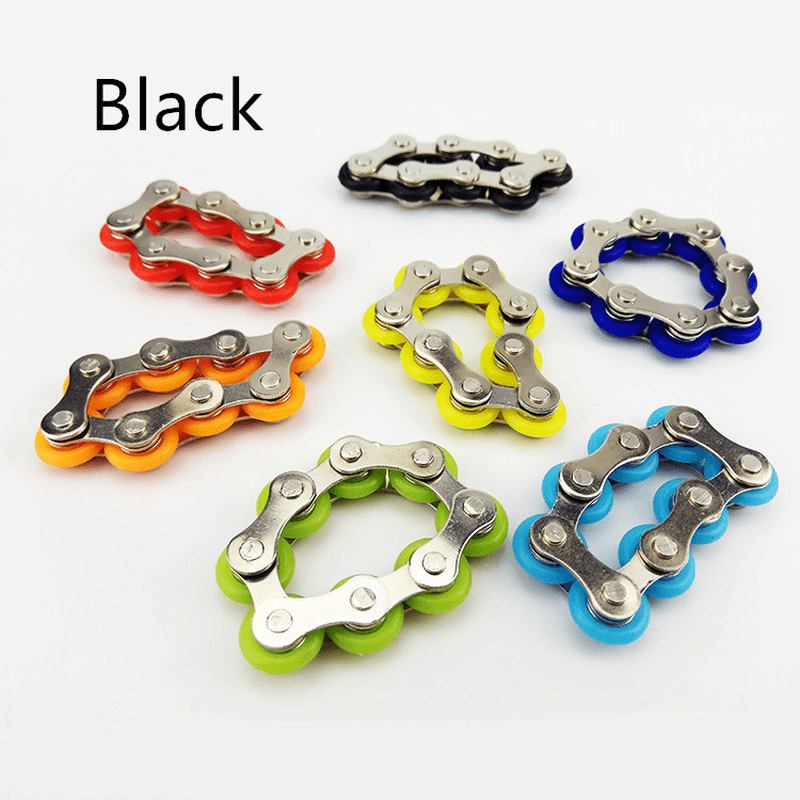 Key Ring Fidget American Fingertip Gyro Key Ring Chain Buckle Relief Pressure Decompression Chain