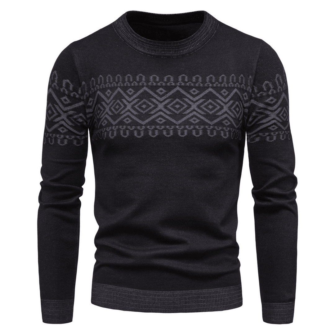 Men'S Knitwear Men'S round Neck Long Sleeve Fashion Sweater Base