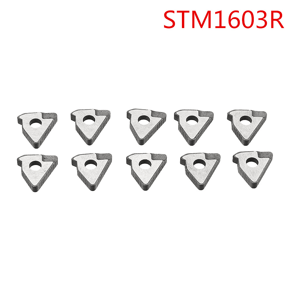 Drillpro 10Pcs Carbide Insert Shim Seats STM1603L/STM1603R/STM22L/R for 16NR/ER 22NR/ER Turning Tool - MRSLM