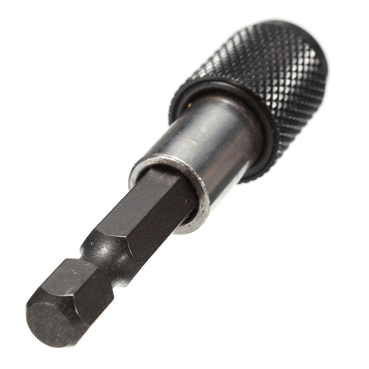 1PC Black 1/4" Hex Shank 60Mm Quick Release Magnetic Screwdriver Bit Holder