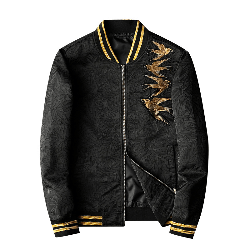 Men'S Korean Slim Embroidered Jacket