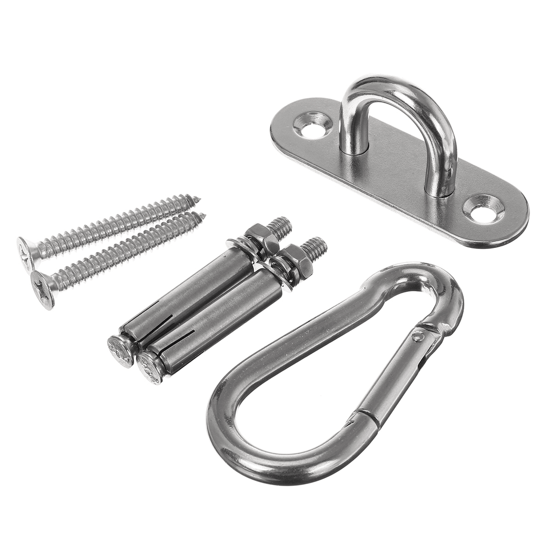 Swing Swivel Hook for Hammock Wall Fixing Plate Hardware Stainless Steel Kit