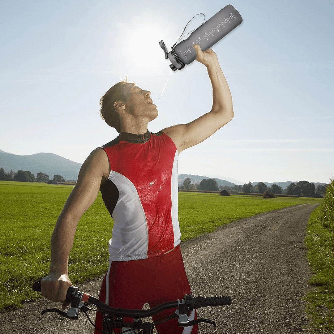 1000ML Portable Leakproof Eco-Friendly Ep+Safety+Degradable Sports Water Bottle Drinking Cup for Outdoor Cycling Travelling School Bottle