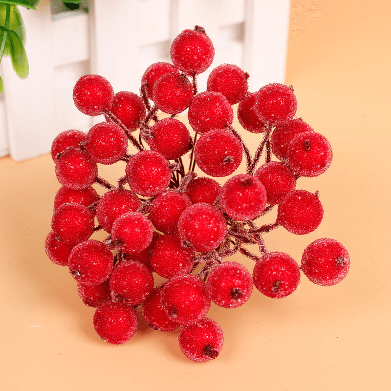 20Pcs Artificial Simulation Foam Berry Pomegranate Fruit Bouquet Garlan Wedding Party Decoration