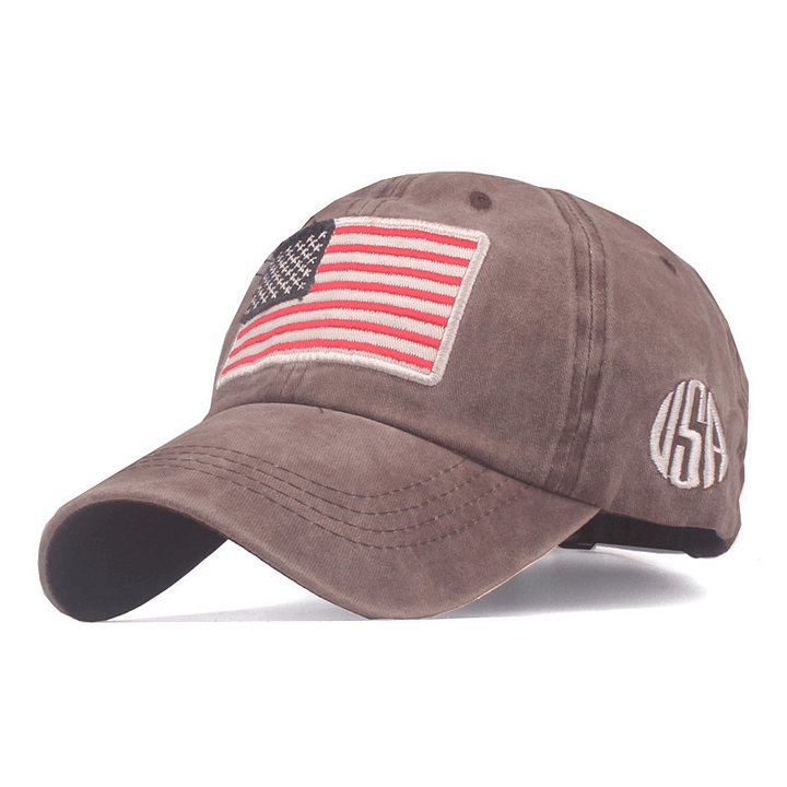 American Flag Embroidery Baseball Cap