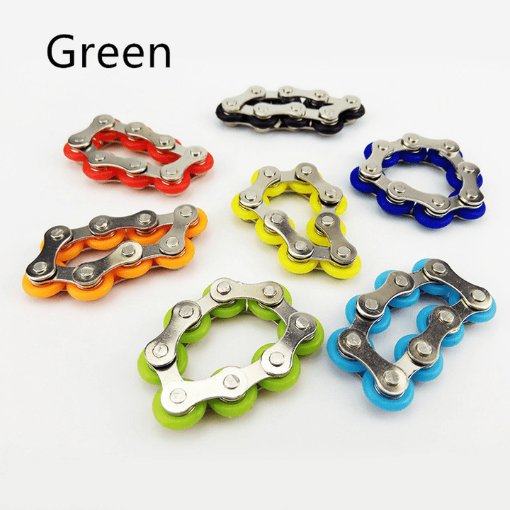 Key Ring Fidget American Fingertip Gyro Key Ring Chain Buckle Relief Pressure Decompression Chain