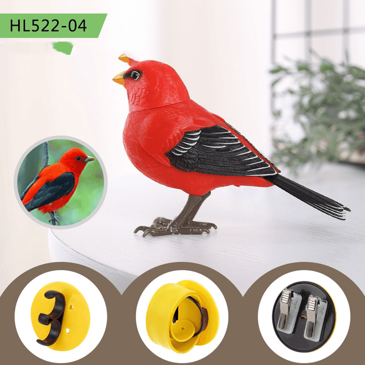 The Simulation Electric Singing Bird Toy Will Call and Move