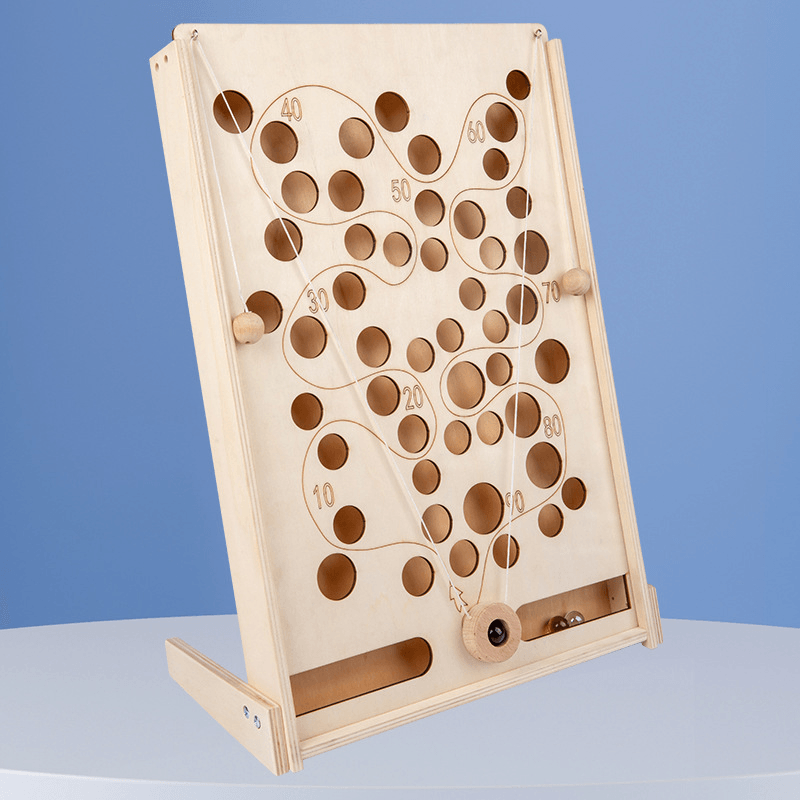 Wooden Pirate Pinball Machine - Engaging Educational Toy for Early Childhood Learning