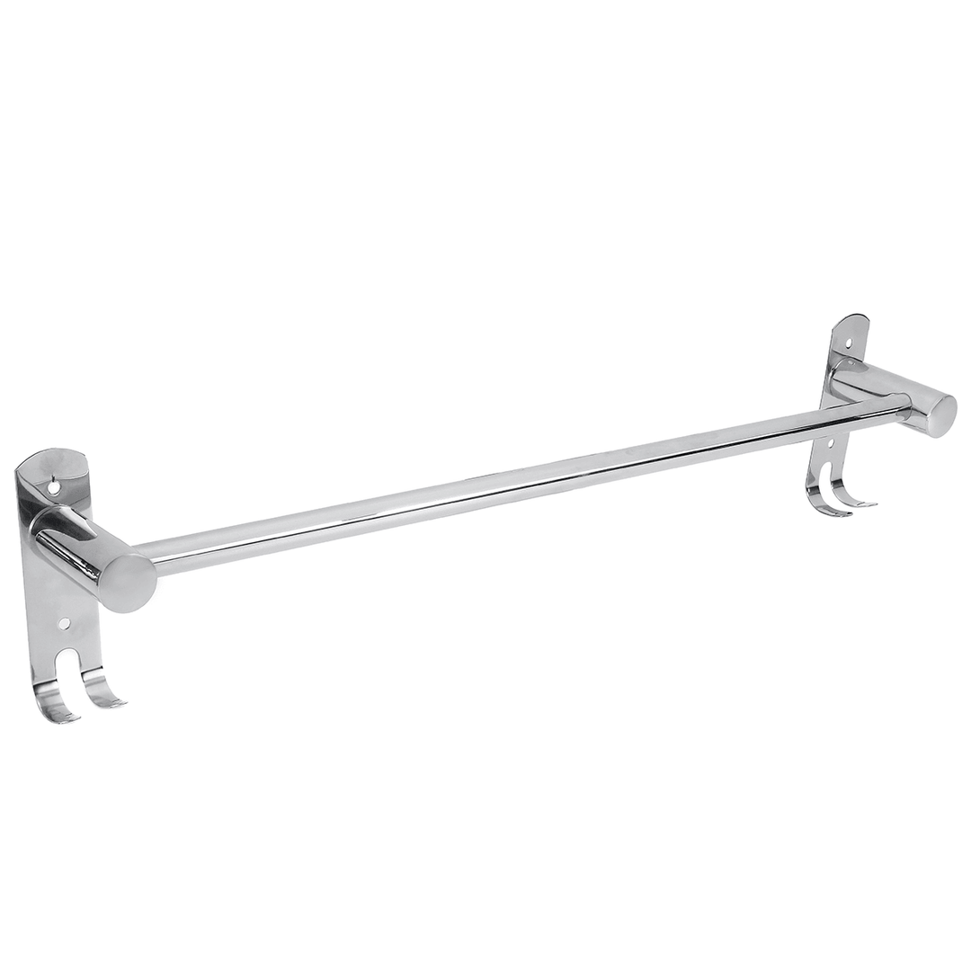 50Cm Stainless Steel Bath Shelf Wall Mounted Towel Rail Rack Single Double Shelf for Bathroom Storage