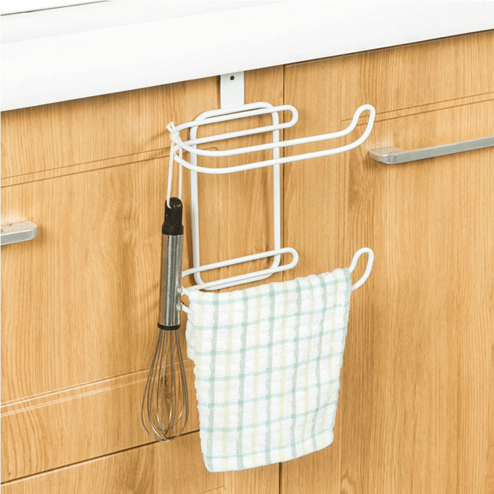 Roll Paper Holder Toilet Tissue Towel Storage Organizer Hanging Shelf Rack Kitchen