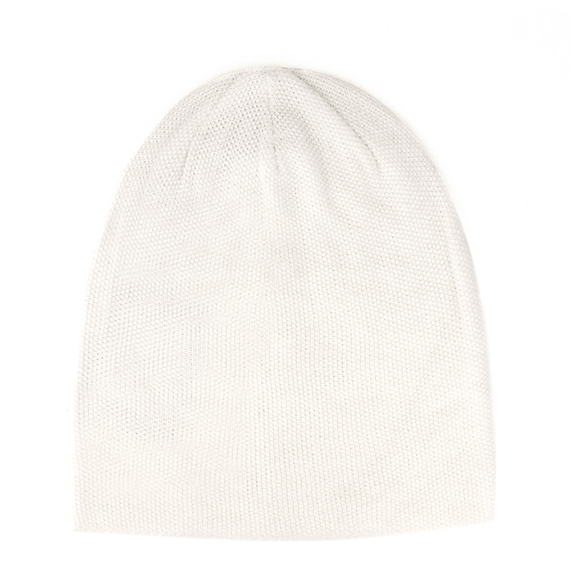 Men and Women All-Match Pure Color Broken Point Plain Acrylic Knitted Hat