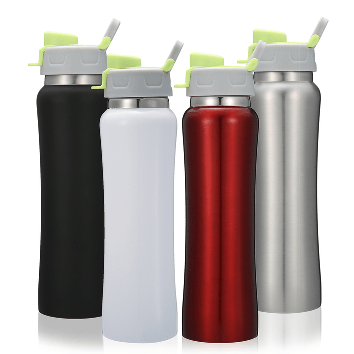 Insulated Stainless Steel Sports Water Bottle Leakproof 550Ml Vacuum Thermos Cup