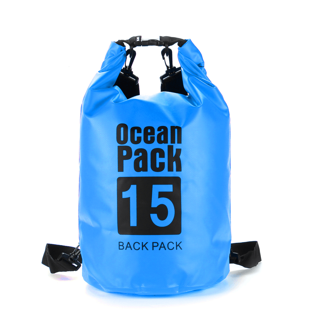 Ipree¬Æ 6 Sizes Dry Sack Bag 2/5/10/15/20/30L Waterproof Dry Bag Sack for Kayak Canoeing Outdoor Camping Pouch Pack Storage Bags Blue - MRSLM