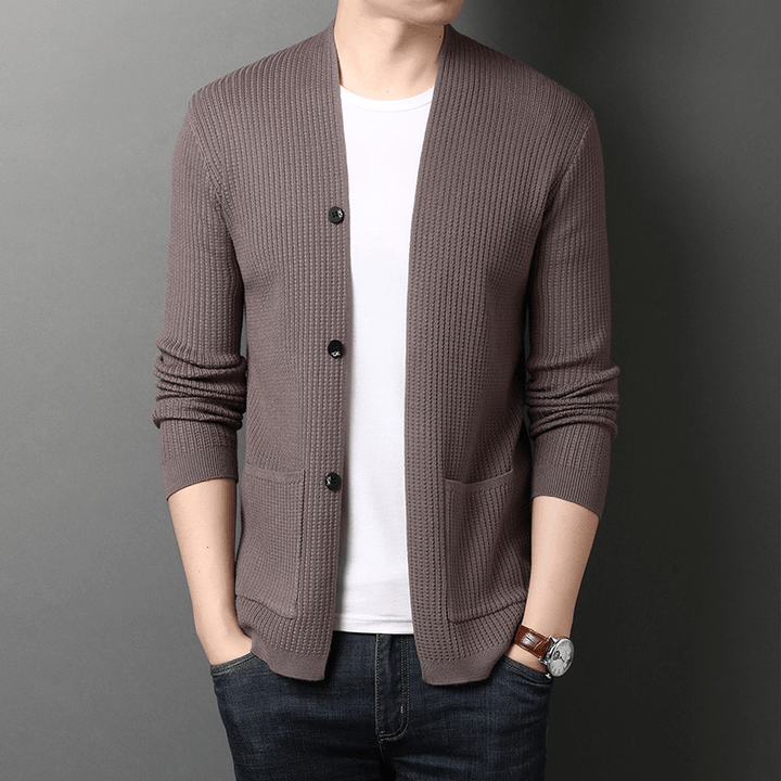 Men'S Sweater Coat Quality Simple Sweater