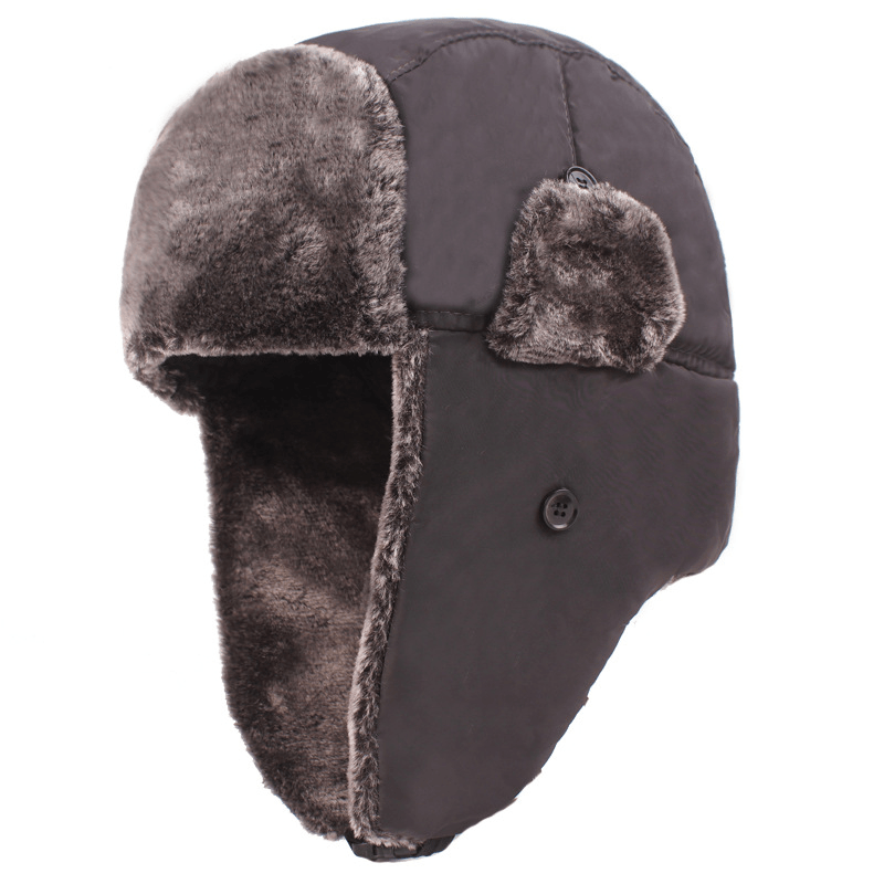 Men'S Thickened plus Velvet Ear Protection Hat