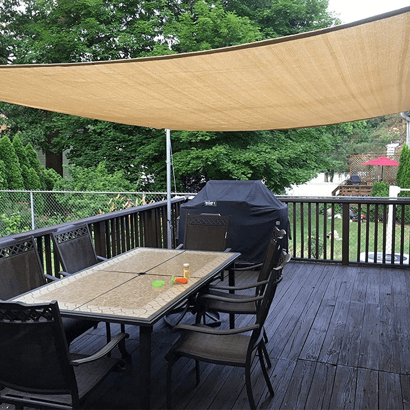 Rectangular Sun Shade Sail Waterproof Uv-Proof Shade Net Garden Swimming Pool