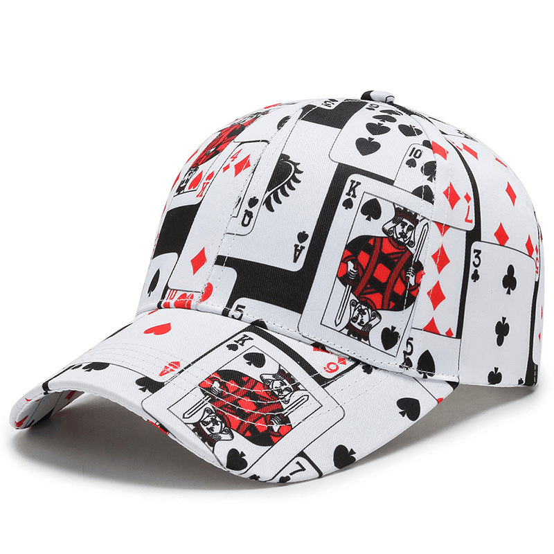 Hat Men and Women Trend Print Element Baseball Cap