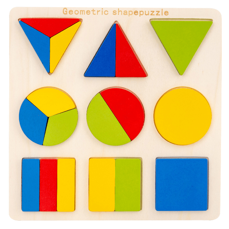 Jigsaw Geometry Montessori Early Education Puzzle Board