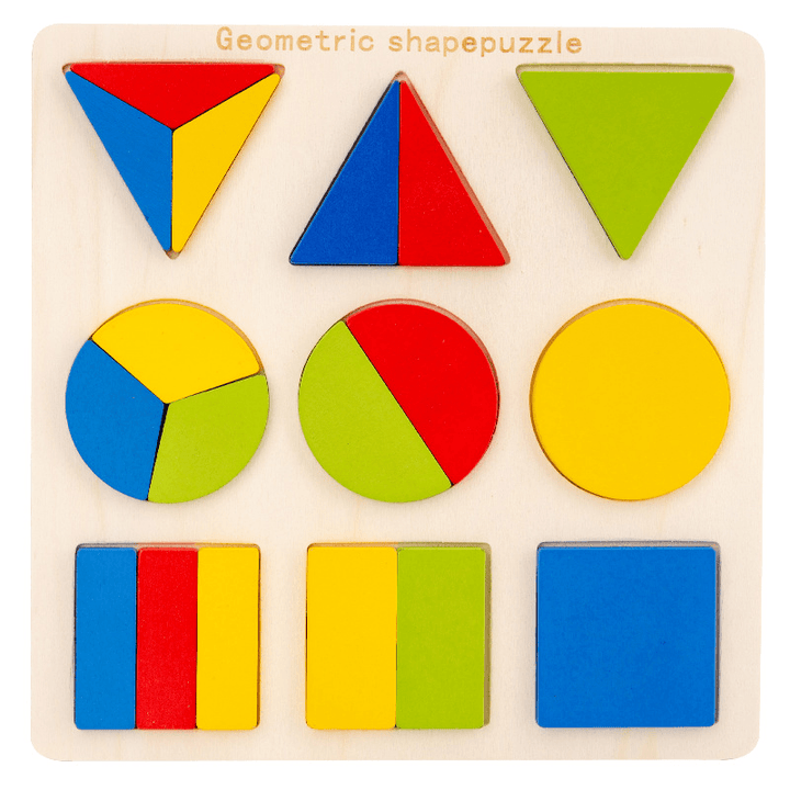 Jigsaw Geometry Montessori Early Education Puzzle Board