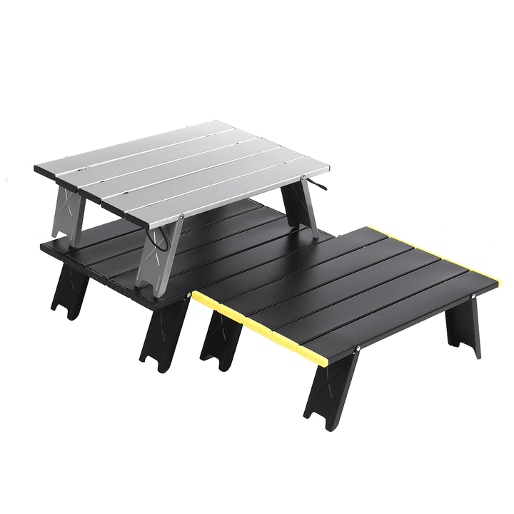 Ultralight Mini Outdoor Table Aluminum Alloy Folding Portable Picnic Desk for Wild Camping