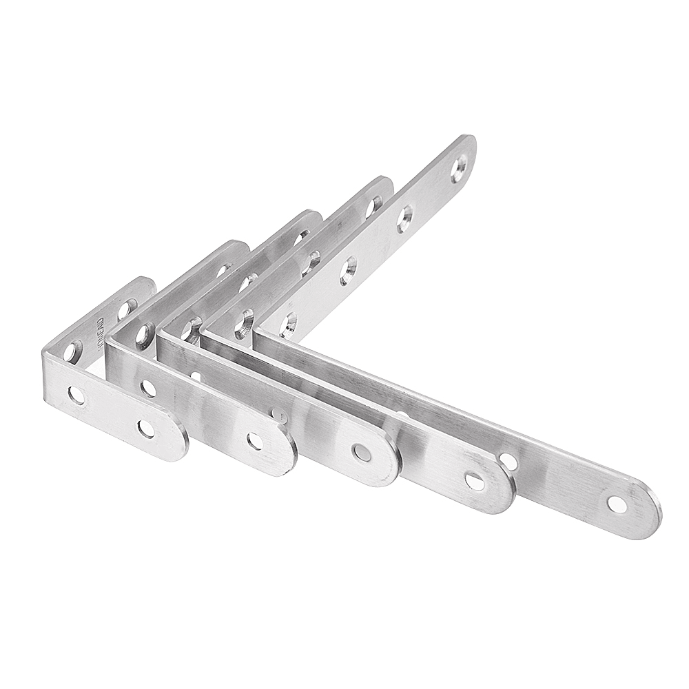 Stainless Steel Corner Braces Joint Code L Shaped Right Angle Bracket Shelf Support for Furniture