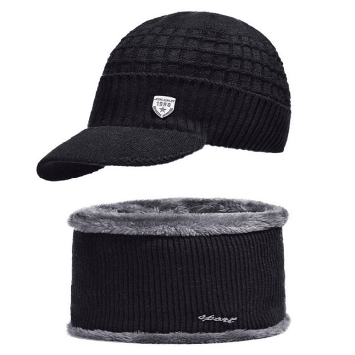 Knitted Hat Pleated Cap to Keep Warm