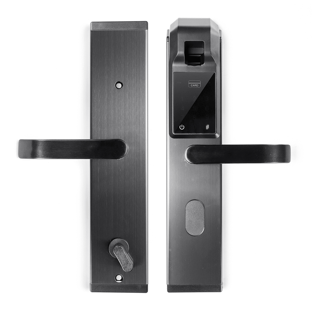 Smart Optical/Semiconductor Door Lock Fingerprint/Card/Password/Key/App Control Access Security Doorlock