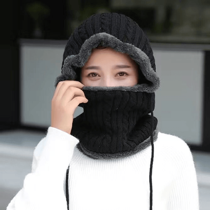 Knitted plus Velvet Youth Warm Woolen Toe