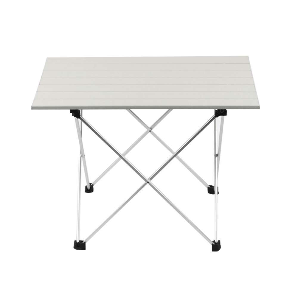 Ultra Light Aluminum Outdoor Folding Table Camping Barbecue Stall Portable Tea Table Stool with Organizer Bag