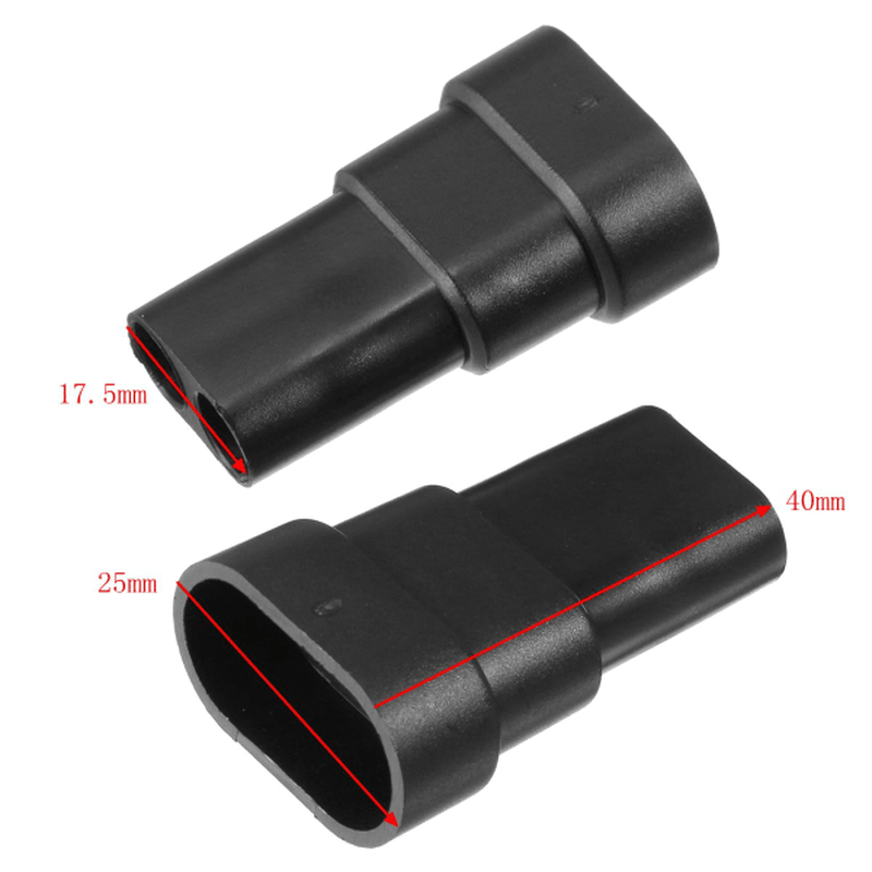 2PCS 9005 9006 HB4 HB3 Female Bulb Terminals Connectors Male HID Xenon Light Socket Plug Set