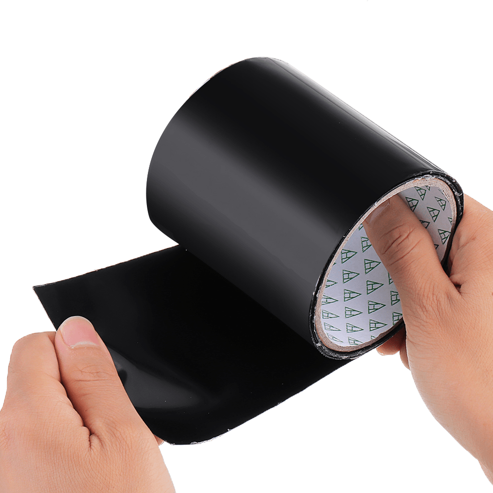 150X20Cm PVC Black/White Super Fix Strong Waterproof Adhesive Tape Pipe Repair Tape Self Fixable Tape Stop Leak Seal Insulating Tape