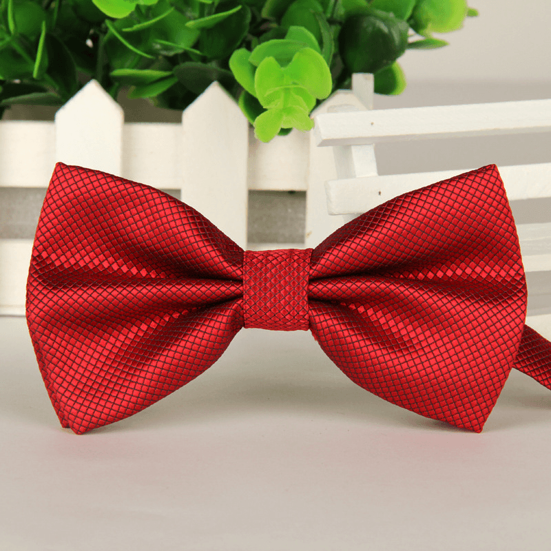 Bow Tie Men'S Polyester Yarn Casual Jacquard