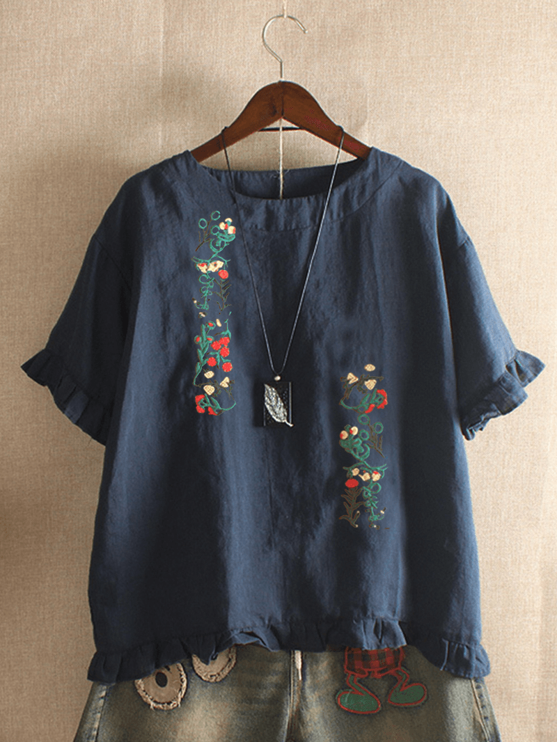 Embroidery Stringy Selvedge Blouse