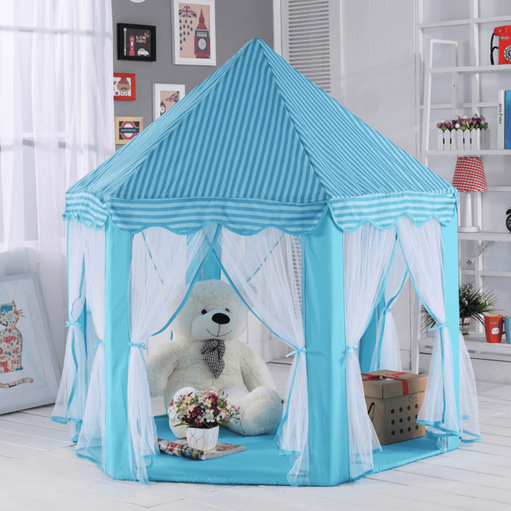 140Cm Kids FoldableÔºÜPortable Tent Play Castle Garden Outdoor Indoor Playhouse Children Game Tent Baby Gift