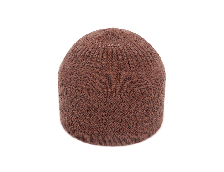 Autumn and Winter Hedging Knitted Wave Jacquard Neutral Dome Warm Woolen Toe Cap