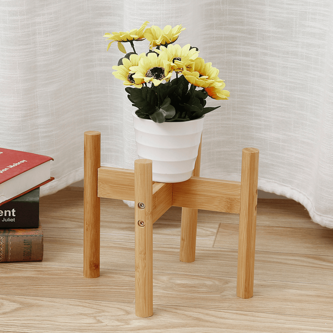 Plant Shelf Wooden Rack Holder Flower Pot Stand Wood Home Garden Display