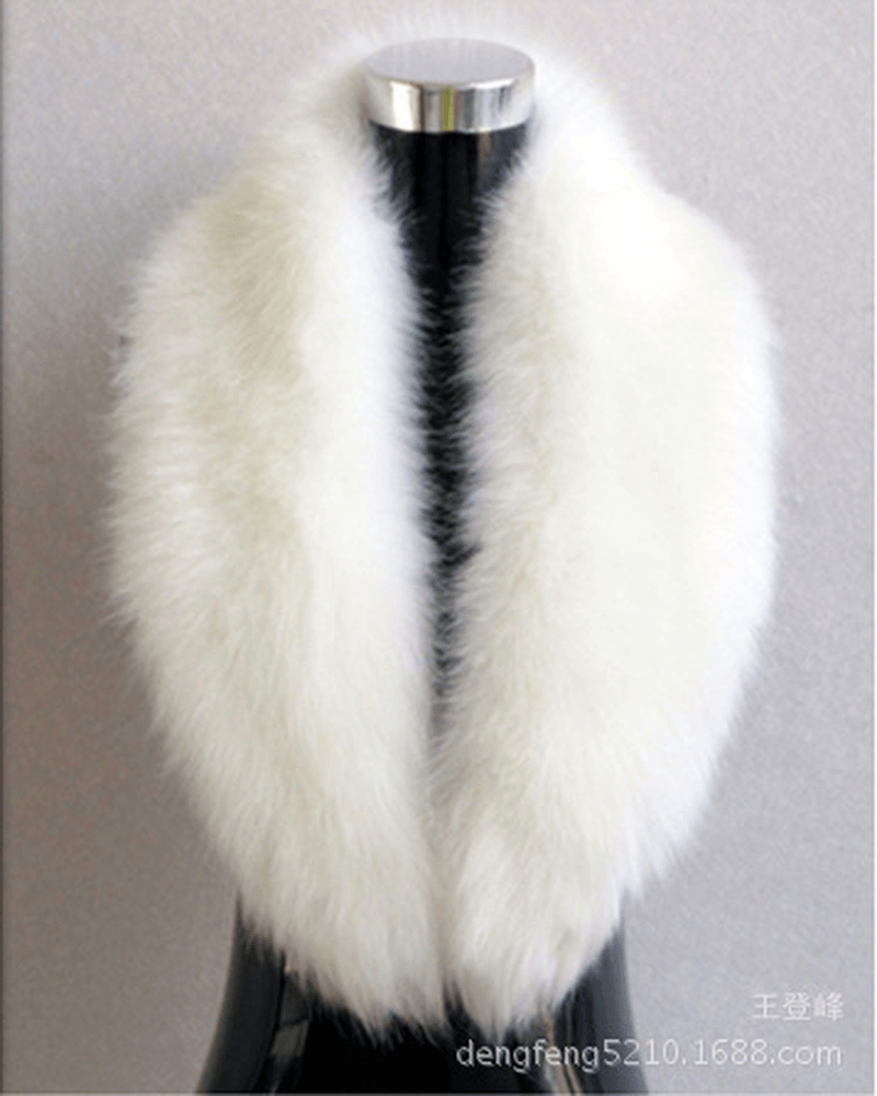 Faux Fox Fur Ladies Shawl Big Fur Collar Scarf