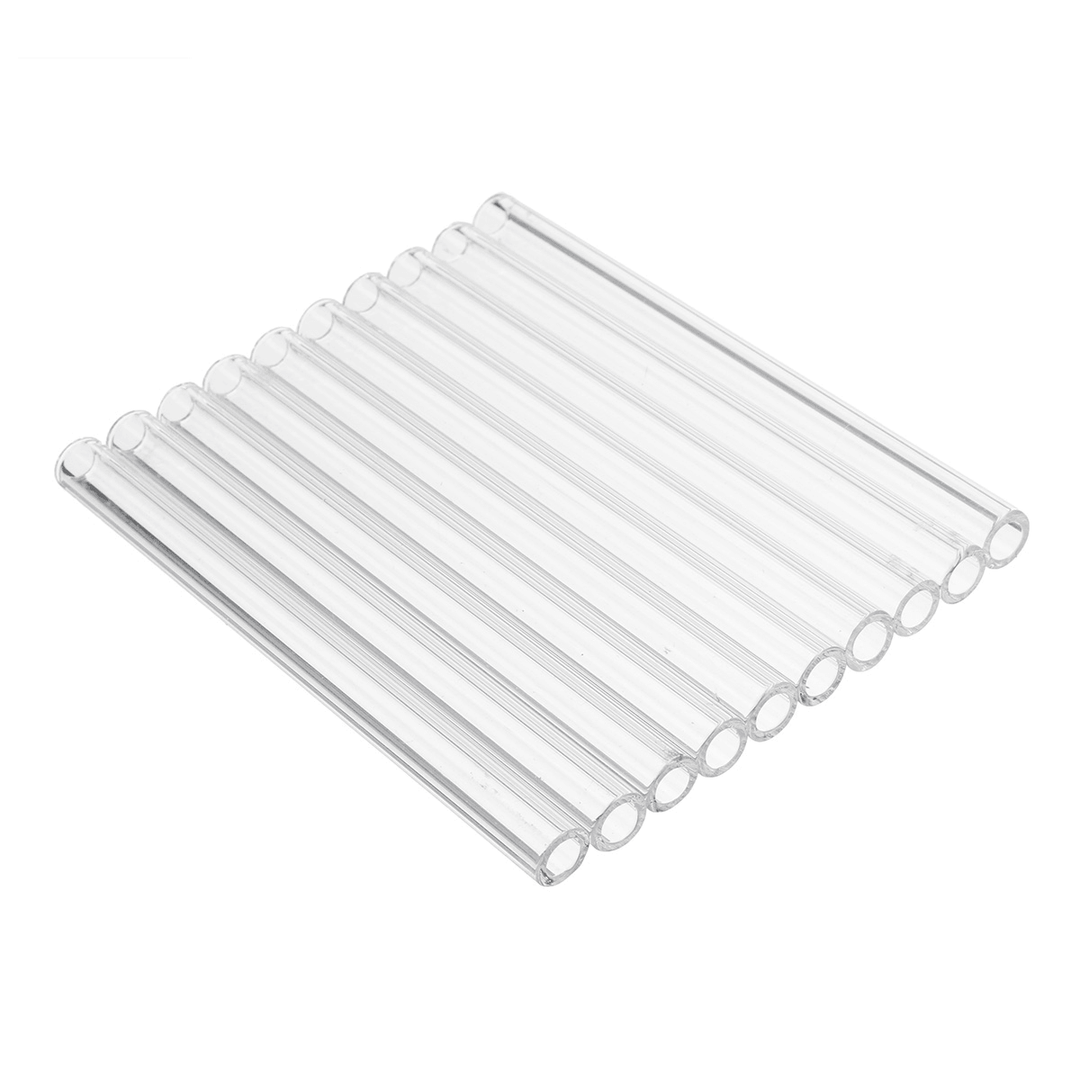 10Pcs Length 100Mm OD 7Mm 2Mm Thick Wall Borosilicate Glass Blowing Tube Lab Factory School Home