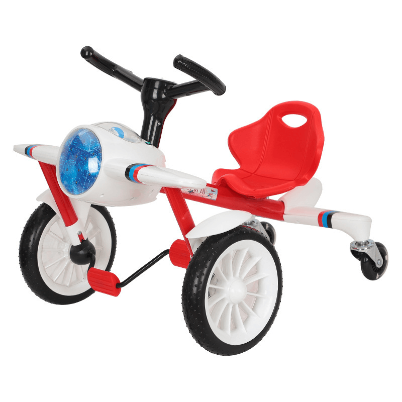 Children'S Tricycle Pedal Bike Light Music Anti-Rollover Anti-Skid Children'S Balance Bike Children'S Toy Gift