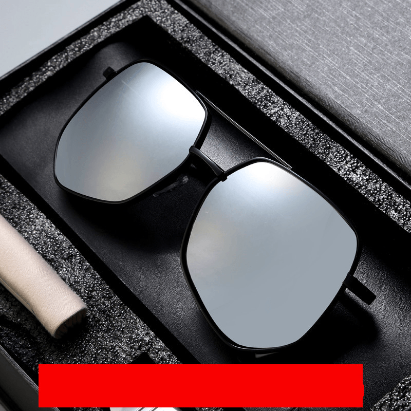 Trend Eye Men'S Polarized Sunglasses Driving Special Day and Night Net Red Glasses