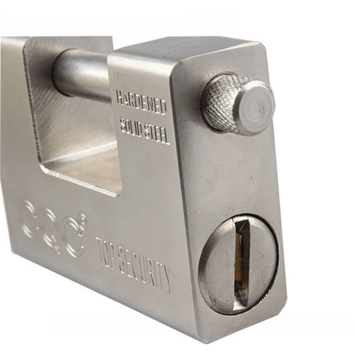 Super Thick Metal Rectangular Padlock Rust-Proof Dust Pry Security Door Lock