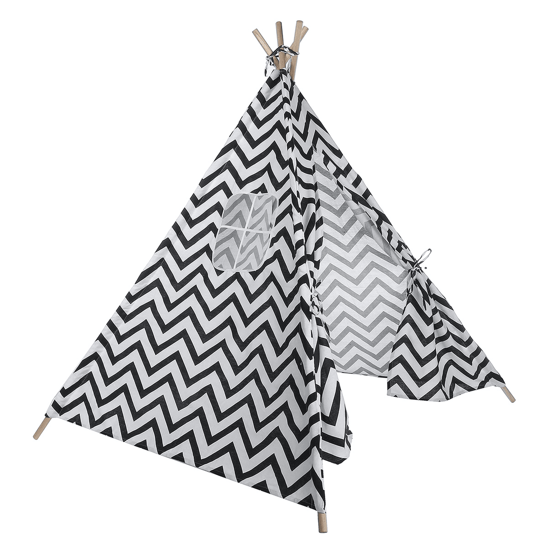 1.6M Kids Play Tent Cotton Teepee Wigwam Sleeping House Indoor Outdoor