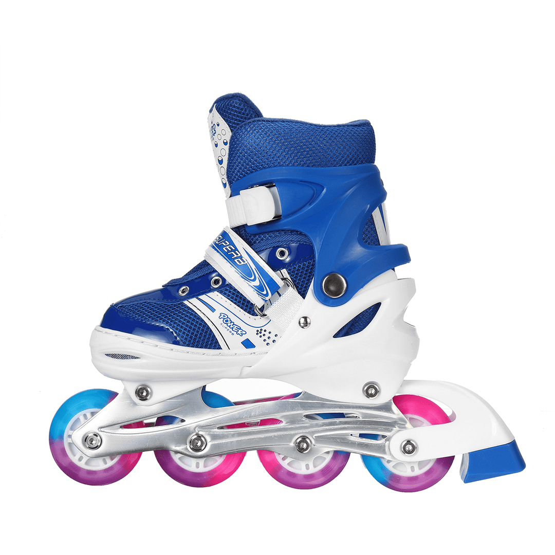 Kids Skates Children Roller Skates Flash PU Full Flash Adjustable Adult Children Roller Skates Gifts